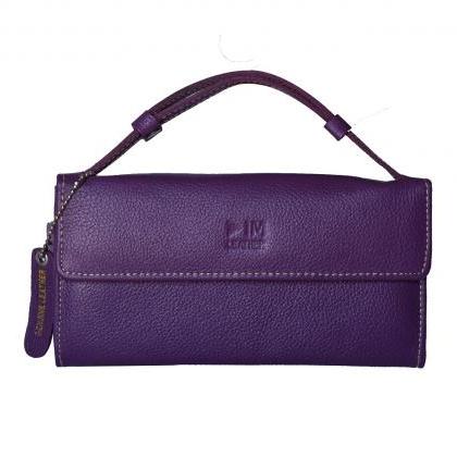 Women Purple Purse, Hand Carry Clut..