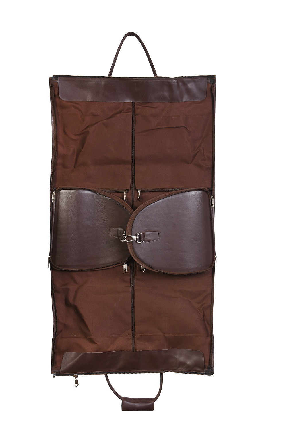 Handmade Leather Toiletry Carry Handle Bag, Make Up Kit Bag, Brown Travel Bag