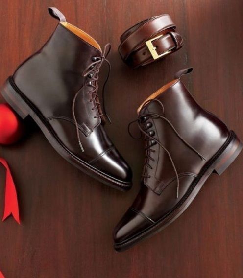 mens leather dress boots