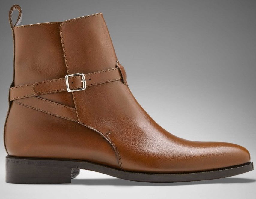 mens leather boots with buckles