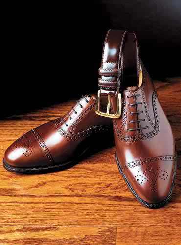 formal shoes shining