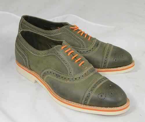 green oxford shoes