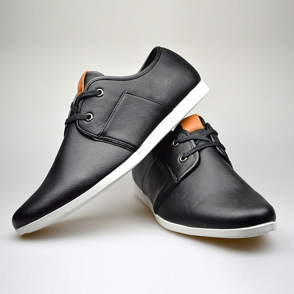 mens black casual shoes with white 