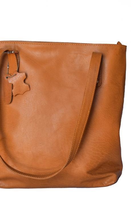 Cowhide Leather Tawny Purse, Top Handle Carry Bag, Women Bucket Hand Bag, Ladies Shoulder Purse