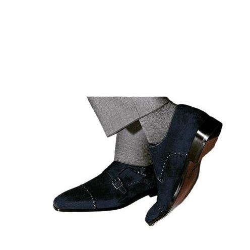 Infallible Hand Stitched Cap Toe Monk Strap Suede Leather Men's Buckle Personalized Formal Dress Shoes
